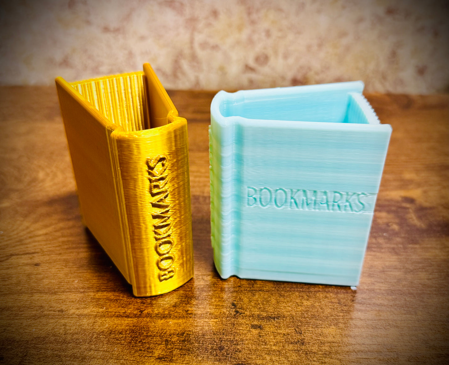 3D Printed Book Shape Bookmark Display